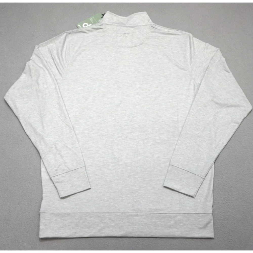 COLLARS & CO Dri Release Performance 1/4 Zip Pullover Mens Medium Gray NWT